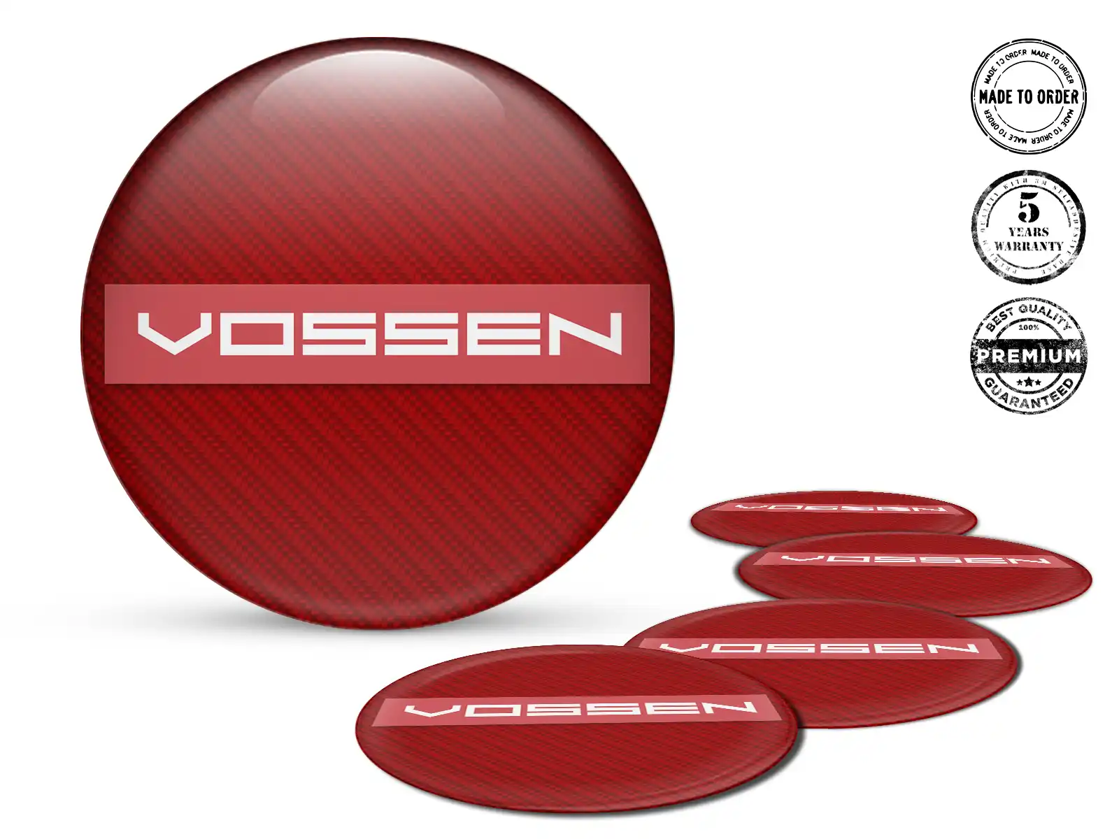 Vossen Pegatina en Aros Estilo de Cúpula Epoxi